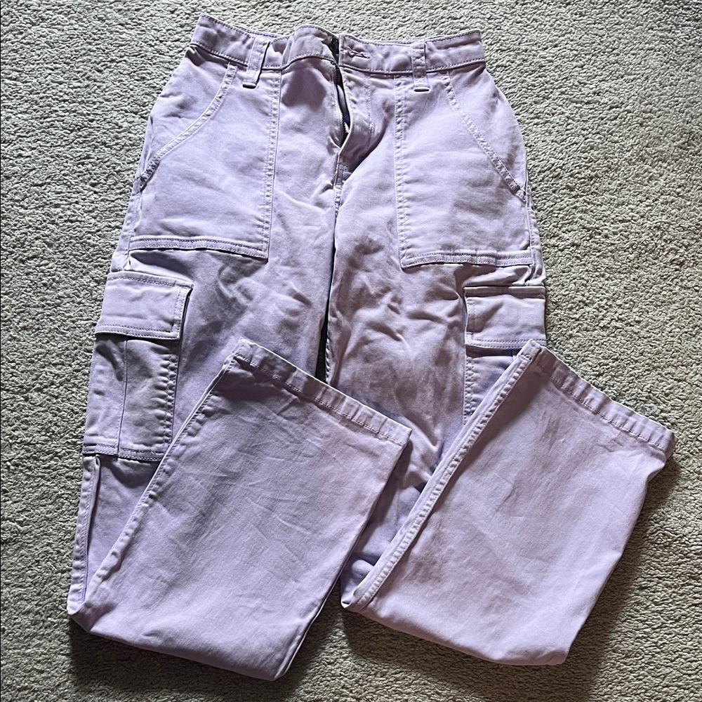 Hollister Light Purple Utility Pants